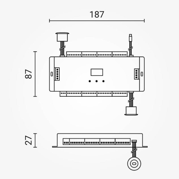 Senzori pokreta i kontroler za stepenice / jednobojne i digitalne RGB LED trake 5-24V DC - 32 kanala Senzori pokreta i kontroler za stepenice / jednobojne i digitalne RGB LED trake 5-24V DC - 32 kanala