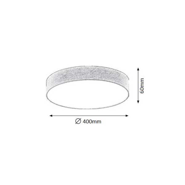 SHELLY LED PLAFONJERA 18W SA DALJINSKIM UPRAVLJAČEM IP40 2160 lm IP40 CCT 3000-6000K