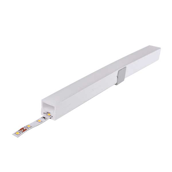 Silikonski savitljivi profil nadgradni/ugradni/podni za LED traku 20x20 mm
