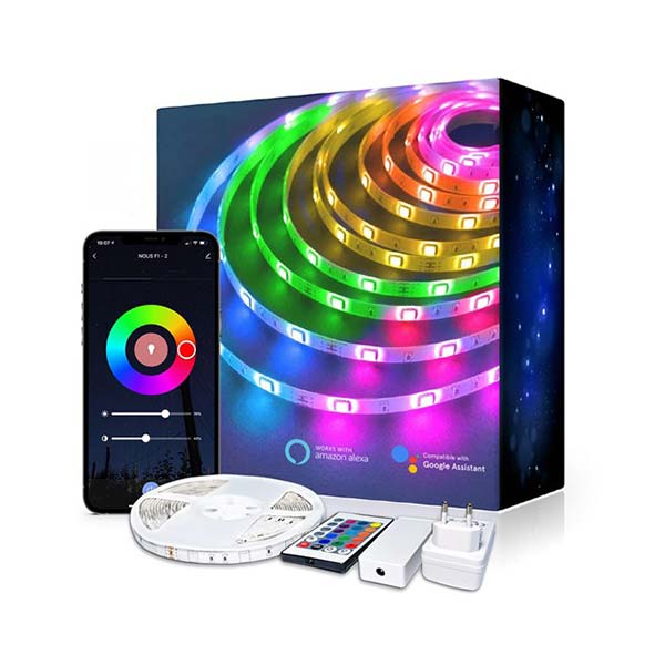 Smart LED traka 24V DC 24 W/m RGB Wi-FI Smart Tuya set 30 SMD/m IP20 LED trake 99LED988D - iDEAL LED | Led žarulje - LED rasvjeta iDEAL LED | Led žarulje - LED rasvjeta Smart LED traka 24V DC 24 W/m RGB Wi-FI Smart Tuya set 30 SMD/m IP20