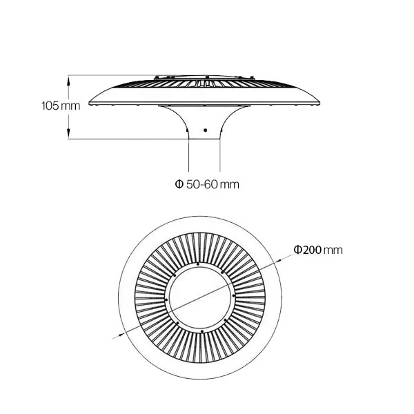Solarna svjetiljka 20W 6500K IP65 2100 lm