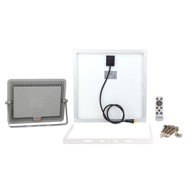 Solarni LED reflektor 20W 1800 lm  CCT odabir boje svjetlosti DC 3.2V 20Ah - PF 0.9 FAST CHARGING