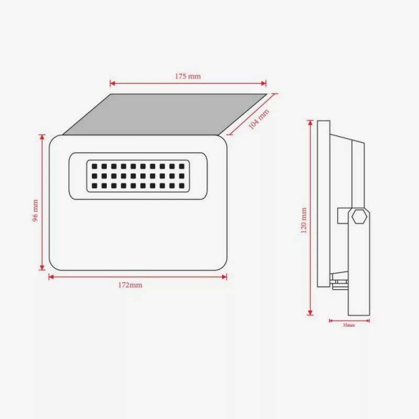 Solarni LED reflektor 20W PIR senzor pokreta