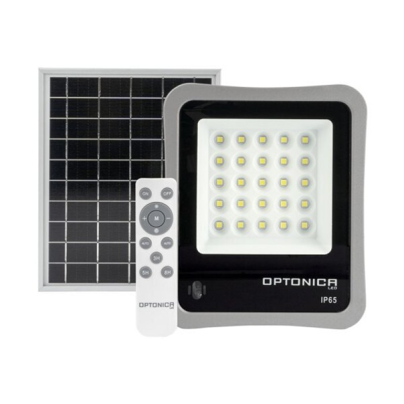 Solarni LED reflektor 6W 400Lm 6000K 400lm 3.2V/5Ah - PF 0.9 FAST CHARGING
