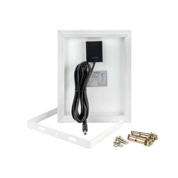 Solarni LED reflektor 6W 400Lm 6000K 400lm 3.2V/5Ah - PF 0.9 FAST CHARGING