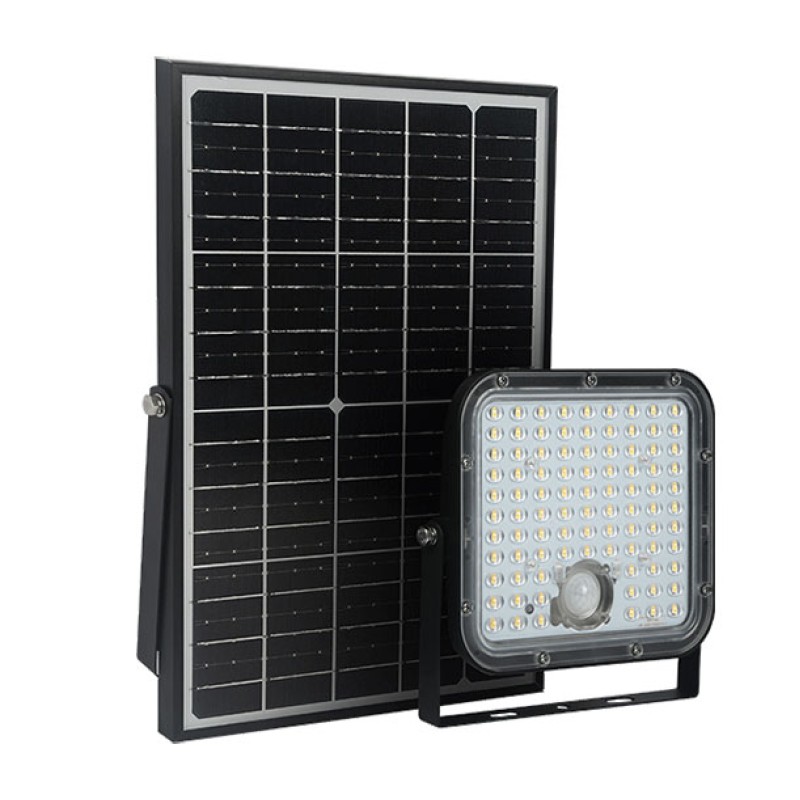 Solarni LED reflektor s odvojivim panelom 10W 1300lm 5500K IP65 Senzor pokreta