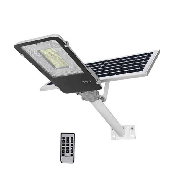 Solarni ulični LED reflektor 100W 6000K IP65 1100lm Daljinski upravljač