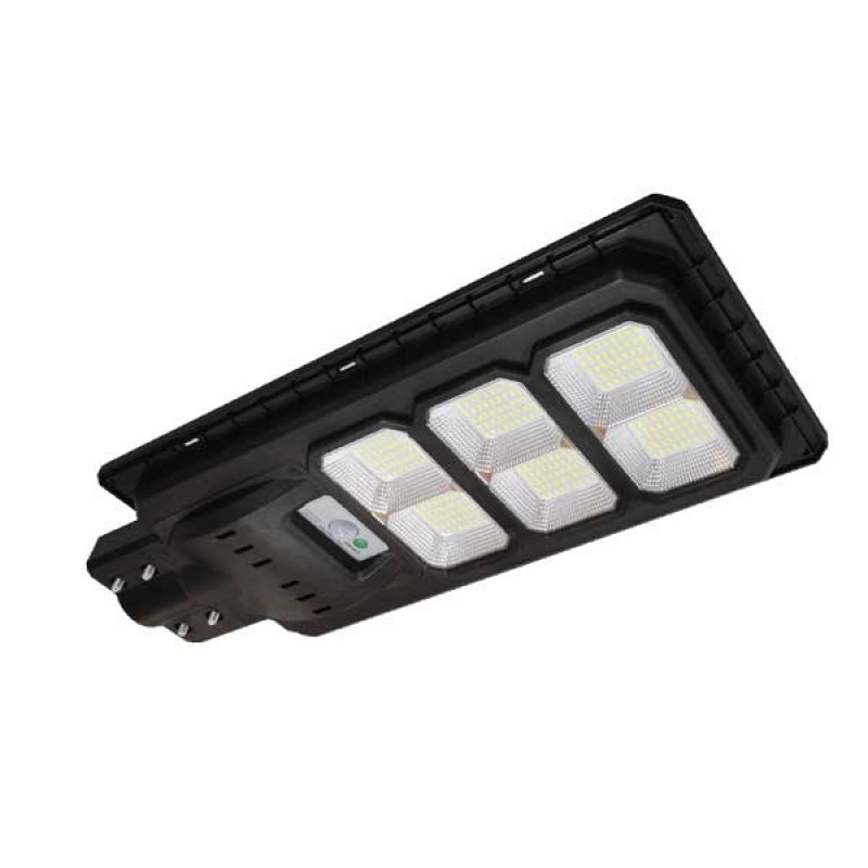 Solarni ulični LED reflektor 90 W IP65 1080 lm Senzor pokreta Luxomat Dimabilno 6800-7200K Daljinski upravljač