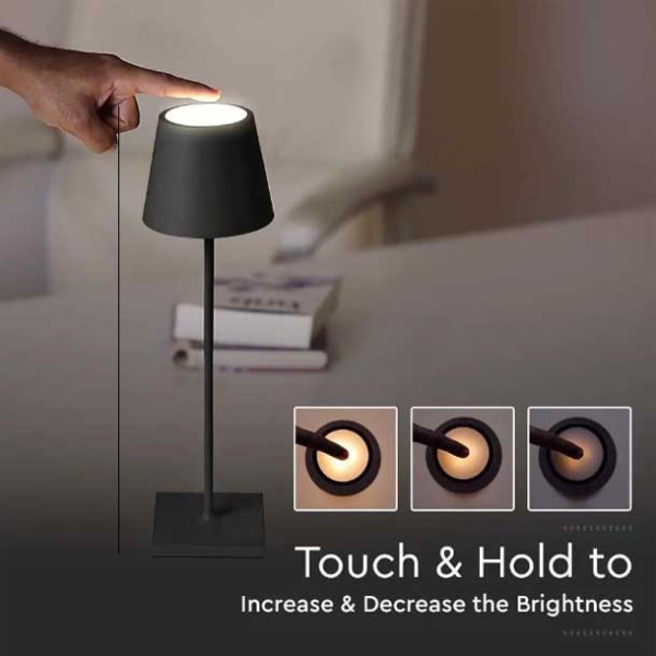 Sonia bežićna dimabilna LED stolna svjetiljka 3W 3000K 110lm USB punjiva IP40 LED unutarnja rasvjeta 955Sonia1TL - iDEAL LED | Led žarulje - LED rasvjeta iDEAL LED | Led žarulje - LED rasvjeta Sonia bežićna dimabilna LED stolna svjetiljka 3W 3000K 110lm USB punjiva IP40