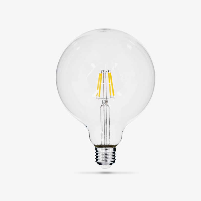 Staklena filament LED žarulja E27 4W G125