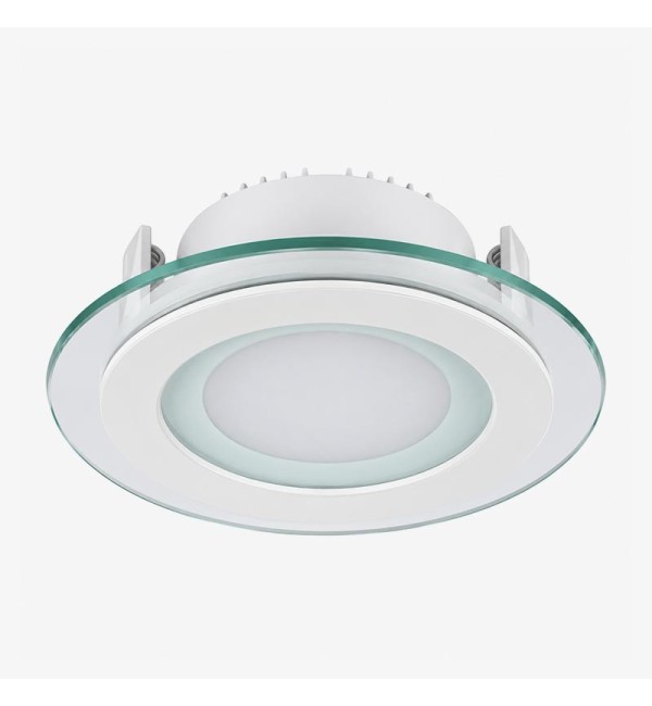 Stakleni ugradbeni okrugli LED panel 18W 1440 lm IP40