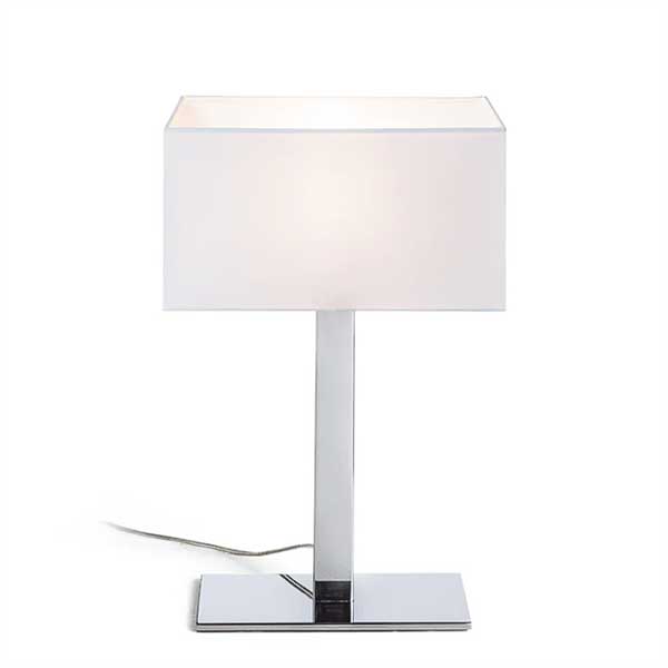 Stolna svjetiljka Plaza S bijela/krom E27 LED unutarnja rasvjeta R11983 - iDEAL LED | Led žarulje - LED rasvjeta iDEAL LED | Led žarulje - LED rasvjeta Stolna svjetiljka Plaza S bijela/krom E27