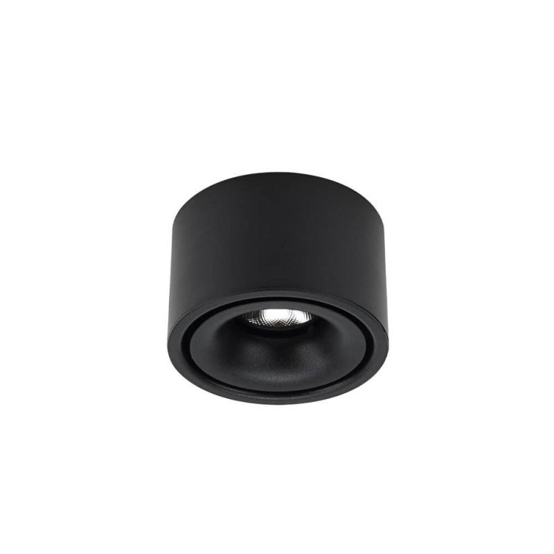 Stropna nadgradna crna LED svjetiljka 10W 800 lm Bridgelux Chip