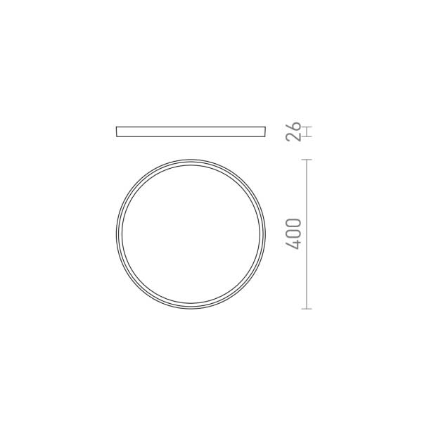 Stropna nadgradna svjetiljka/plafonjera LANA 40 32W 3200 lm Ra 80 3000-4000-6000K LED unutarnja rasvjeta R14304 - iDEAL LED | Led žarulje - LED rasvjeta iDEAL LED | Led žarulje - LED rasvjeta Stropna nadgradna svjetiljka/plafonjera LANA 40 32W 3200 lm Ra 80 3000-4000-6000K