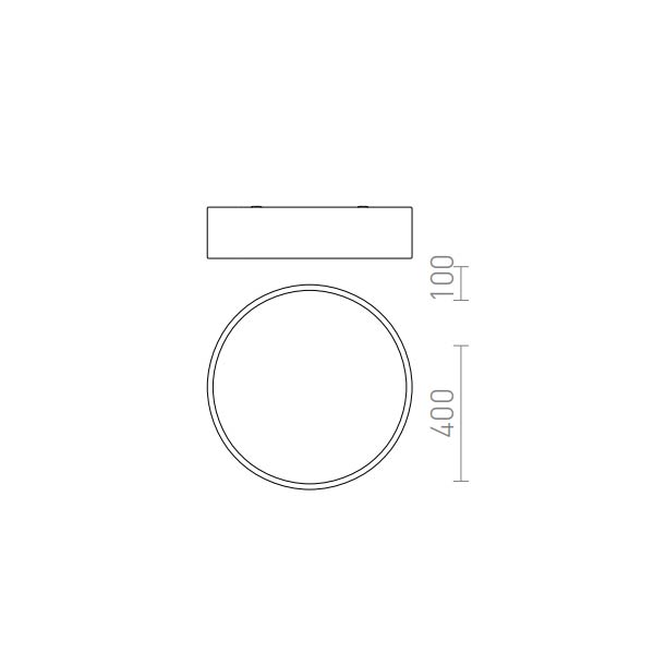 Stropna svjetiljka/plafonjera MEZZO 30W 1800 lm Ra 80 3000K Dimabilno LED unutarnja rasvjeta R13328 - iDEAL LED | Led žarulje - LED rasvjeta iDEAL LED | Led žarulje - LED rasvjeta Stropna svjetiljka/plafonjera MEZZO 30W 1800 lm Ra 80 3000K Dimabilno