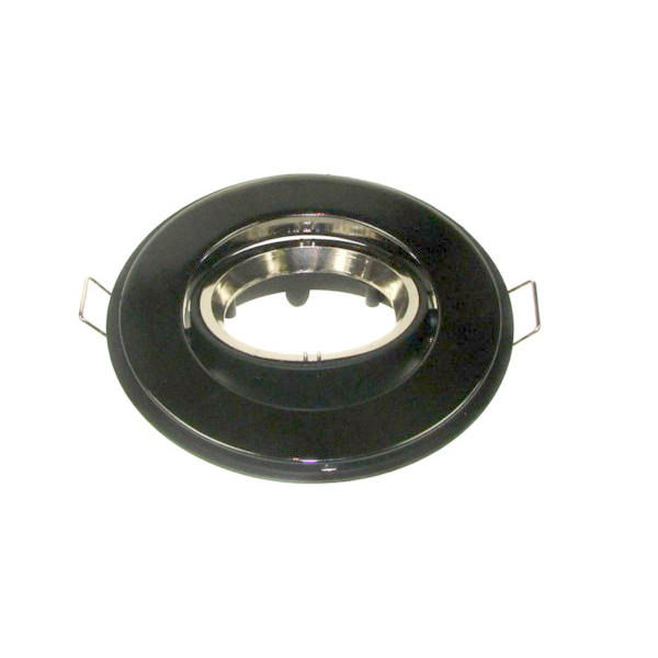 Stropni ugradbeni okvir crni titan Inox ring za GU10 LED žarulje IP20
