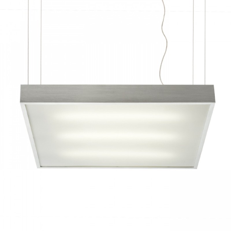 STRUCTURAL LED visilica brušeni aluminij 55x55 230V 2G11 3x36W