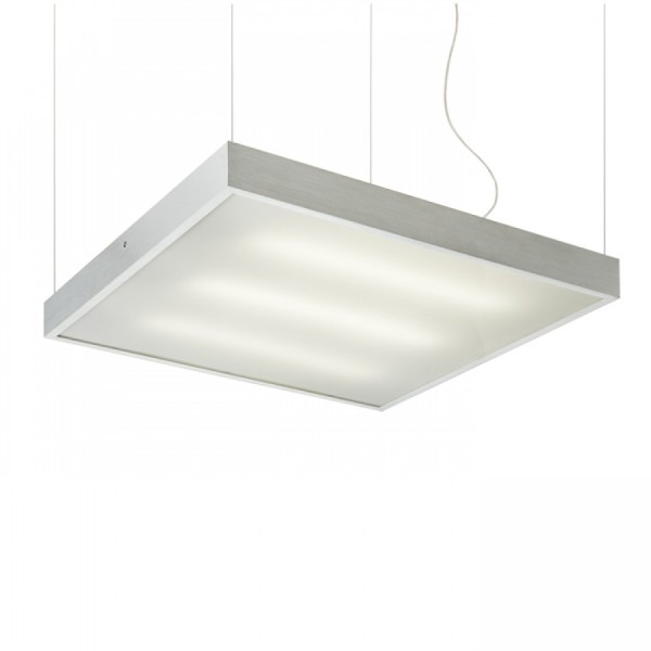 STRUCTURAL LED visilica brušeni aluminij 55x55 230V 2G11 3x36W