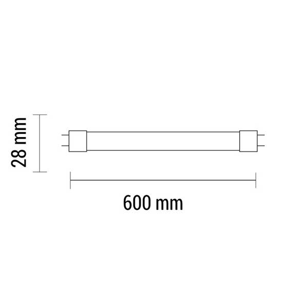 T8 LED cijev zakretna 9W 60 cm 270° 1050 lm