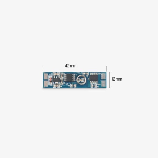 Touch prekidač / dimmer s memorijom za LED trake 12-24V - ugradnja u aluminijske profile