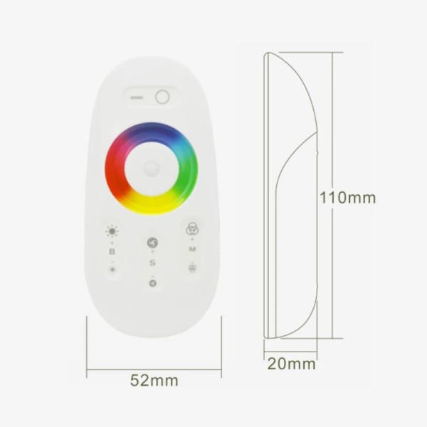 Touch RF kontroler za RGB LED trake 12–24 V Touch RF kontroler za RGB LED trake 12–24 V