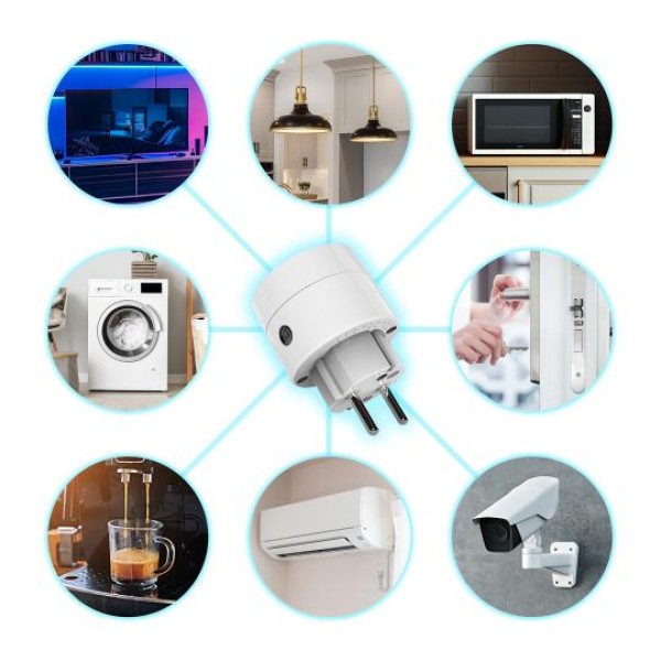 Tuya Smart Wi-Fi utikač 10A IP20