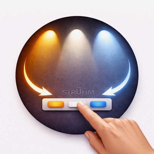 UGRADBENA  KVADRATNA STROPNA LED SVJETILJKA DOWNLIGHT SMD 5W MONI LED C podesivi kut rasvjete CCT odabir boje svjetlosti
