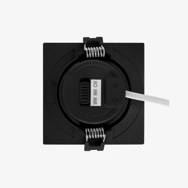 UGRADBENA  KVADRATNA STROPNA LED SVJETILJKA DOWNLIGHT SMD 5W MONI LED C podesivi kut rasvjete CCT odabir boje svjetlosti
