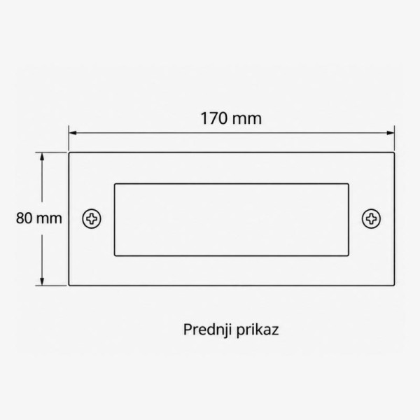 Ugradbena LED svjetiljka 3W 96 lm IP65 Ugradbena LED svjetiljka 3W 96 lm IP65