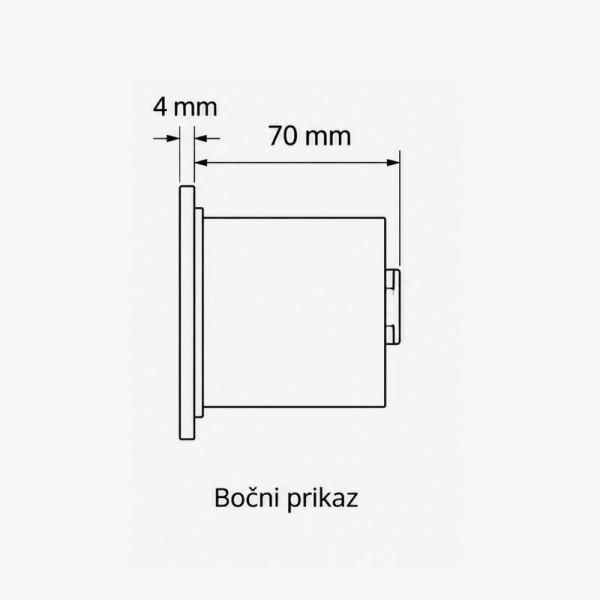 Ugradbena LED svjetiljka 3W 96 lm IP65 Ugradbena LED svjetiljka 3W 96 lm IP65