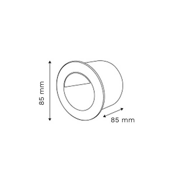 Ugradbena zidna LED svjetiljka 2W 50 lm IP65 96GRFLED016 - iDEAL LED | Led žarulje - LED rasvjeta iDEAL LED | Led žarulje - LED rasvjeta Ugradbena zidna LED svjetiljka 2W 50 lm IP65