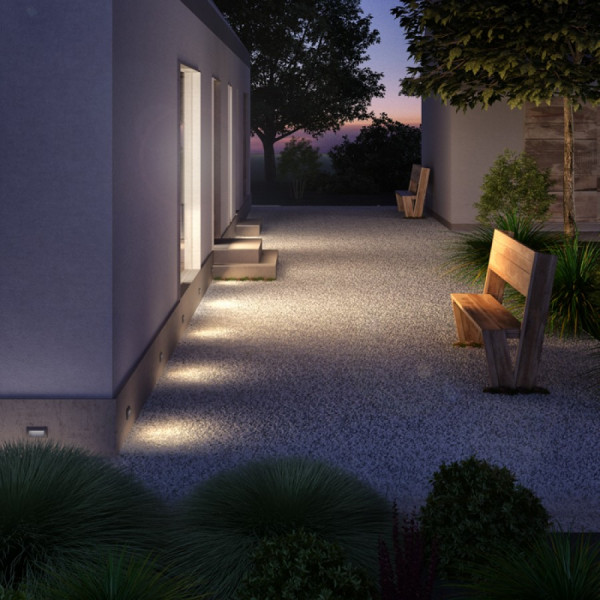 Ugradbena zidna LED svjetiljka GORDIQ 3W 90 lm Ra 80 3000K IP65