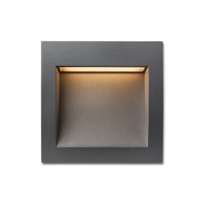 Ugradbena zidna LED svjetiljka GORDIQ M 3W IP65 3000K 230V 90lm IP65