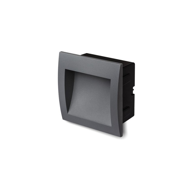 Ugradbena zidna LED svjetiljka GORDIQ M 3W IP65 3000K 230V 90lm IP65
