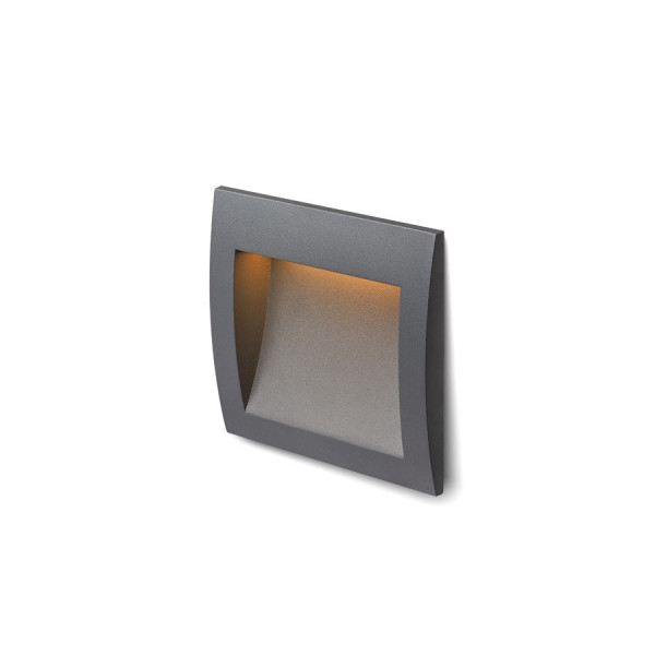 Ugradbena zidna LED svjetiljka GORDIQ M 3W IP65 3000K 230V 90lm IP65