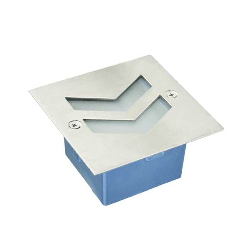 Ugradbena zidna LED svjetiljka GRF001 1W IP65 SIVA 70 lm