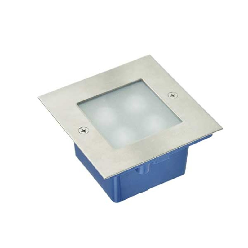 Ugradbena zidna LED svjetiljka GRF001 1W IP65 SIVA