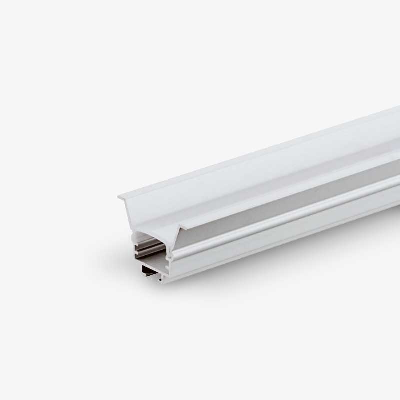 Ugradbeni aluminijski profil za LED traku opalno bijeli difuzor 2 metra  20.00 x 18.00 x 30.00