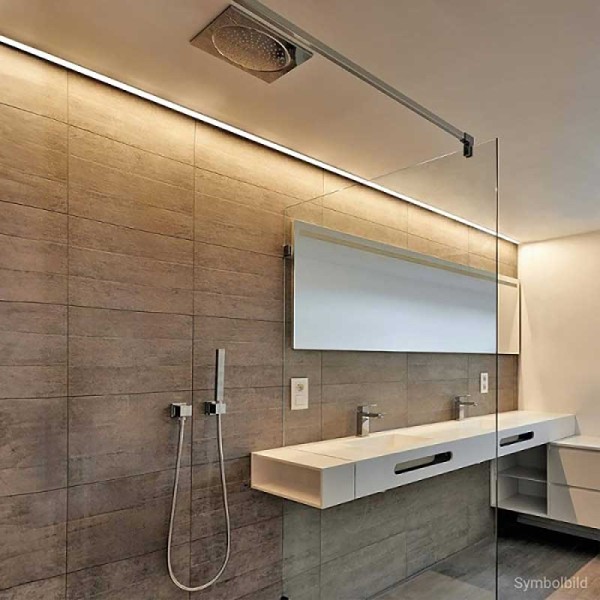 Ugradbeni aluminijski profil za LED traku opalno bijeli difuzor 2 metra 34.8x12.8x15.0 mm