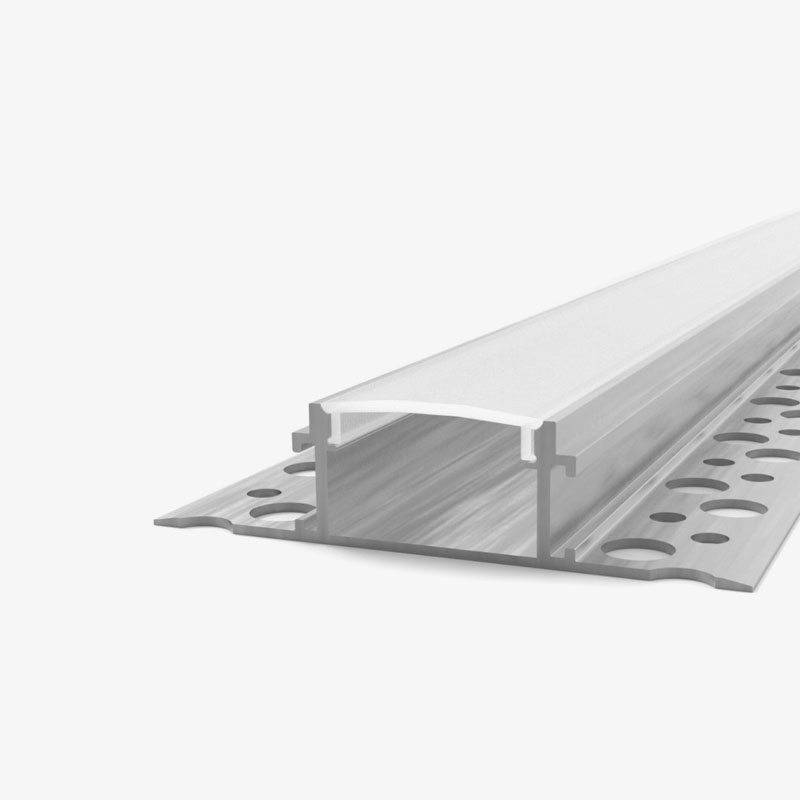 Ugradbeni aluminijski profil za LED traku opalno bijeli difuzor 2 metra 57.3x17.26x14.80 - Knauf ugradnja