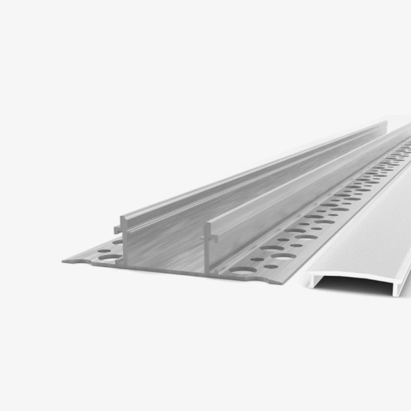 Ugradbeni aluminijski profil za LED traku opalno bijeli difuzor 2 metra 57.3x17.26x14.80 - Knauf ugradnja