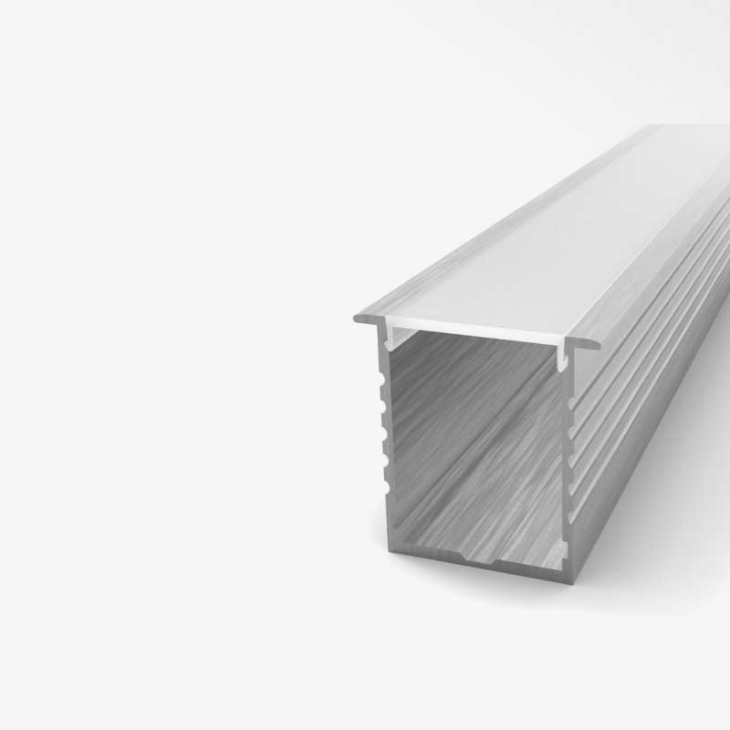 Ugradbeni aluminijski profil za LED traku opalno bijeli difuzor 2 metra 7 x 9. x 5 mm