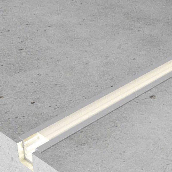 Ugradbeni aluminijski profil za LED traku opalno bijeli difuzor 2 metra 7 x 9. x 5 mm