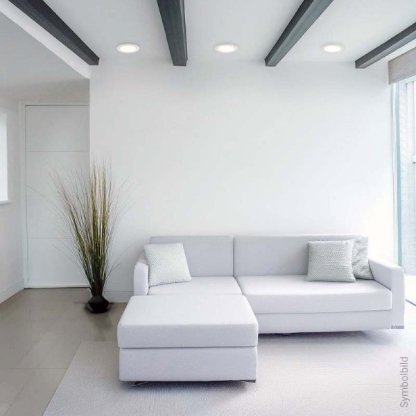 Ugradbeni dimabilni okrugli LED panel 12W CCT podesiva boja svjetlosti IP44