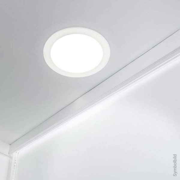 Ugradbeni dimabilni okrugli LED panel 20W CCT podesiva boja svjetlosti IP44