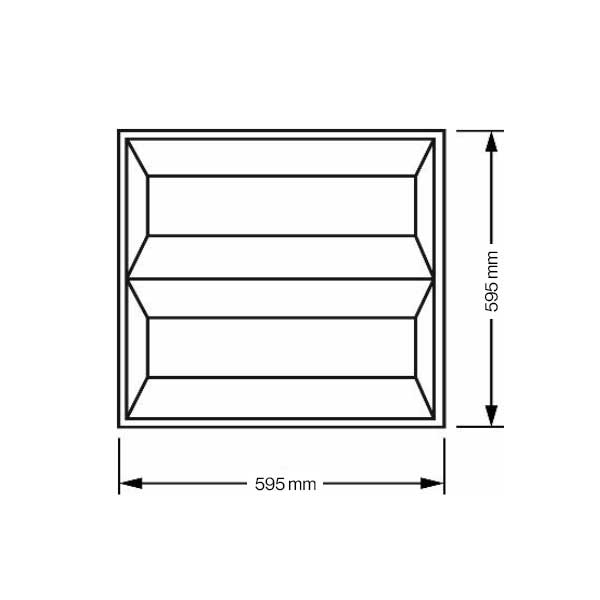 Ugradbeni lamelni panel 40W 3900 lm 4500K IP40 Samsung LED chip Philips napajanje