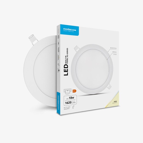Ugradbeni okrugli LED panel 18W IP20
