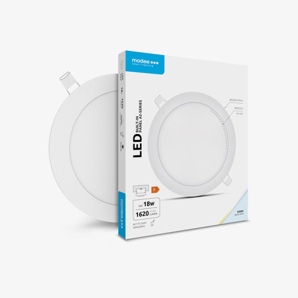 Ugradbeni okrugli LED panel 18W IP20