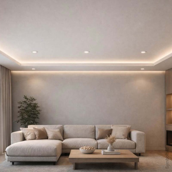 Ugradbeni dimabilni okrugli LED panel 6W CCT odabir boje svjetlosti IP44
