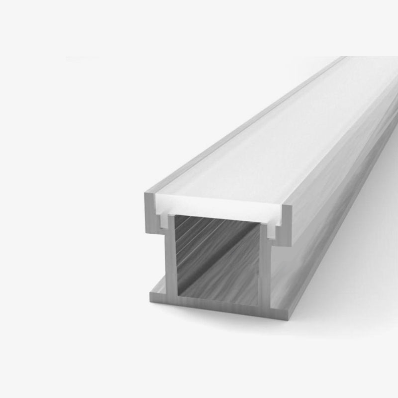 Ugradbeni/Podni aluminijski profil za LED traku opalno bijeli difuzor 2 metra  19.00 x 7.80 x 17.40